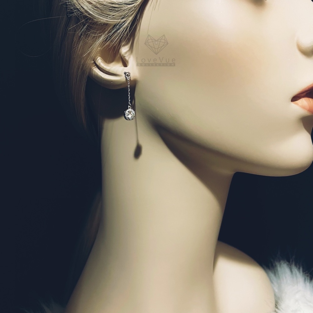 Certified 1ct. t.w. Diamond Dangle Earrings in 18k Gold over Sterling Silver - Picture 6 of 15